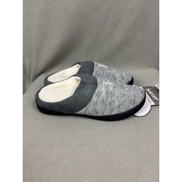 Isotoner Women's Microsuede Knit Marisol Hoodback Slipper Gray Small 6.5-7 NWT's - Picture 4 of 8
